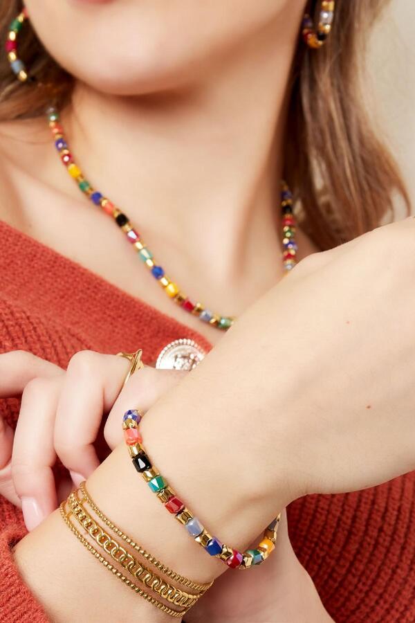 Bracelet crystal multicolour